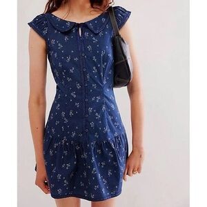 Free People Beasley
Floral Drop Waist Babydoll Mini
Dress